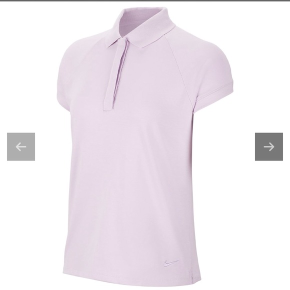 Nike Tops - NWT! Nike cap sleeve gold polo in lilac mist. XXL